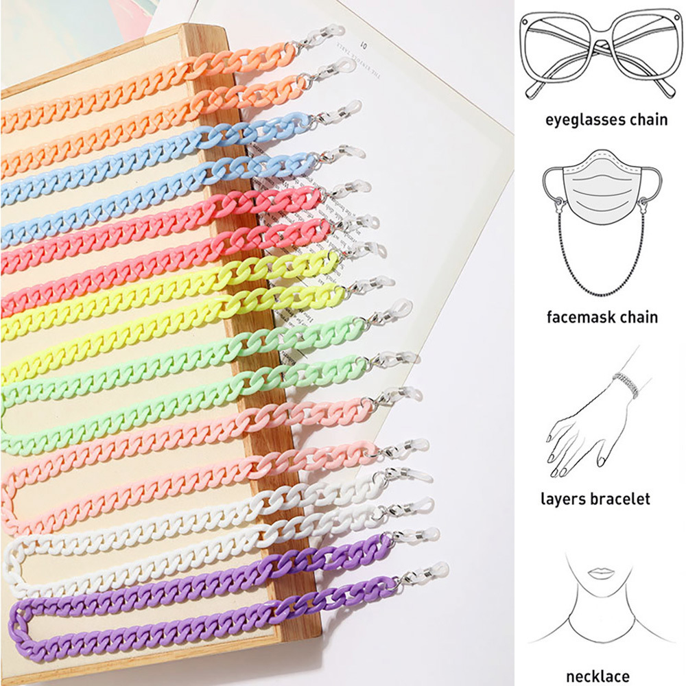 Mask Chain Holder - 2023 Retro Resin Anti-skid Glasses Chain