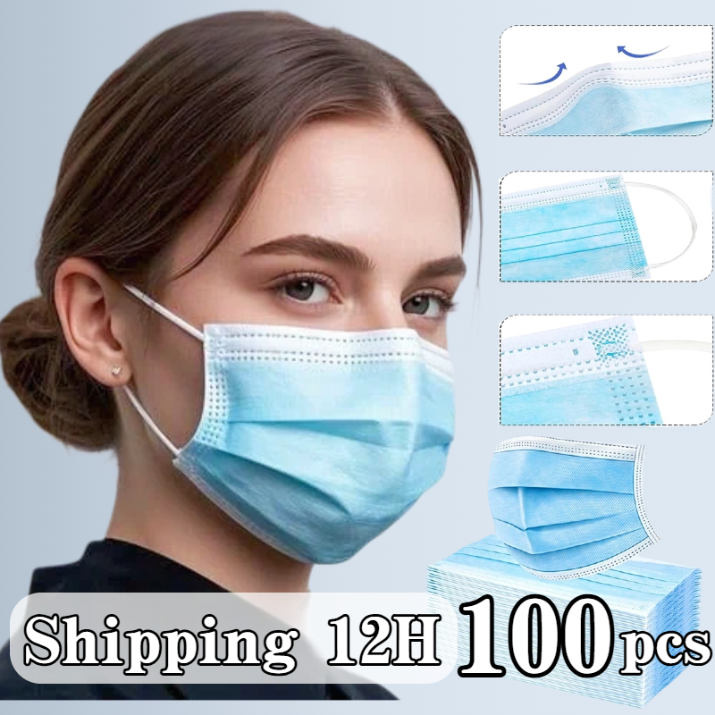 100pcs blue disposable protect - Disposable Mask Blue review and price