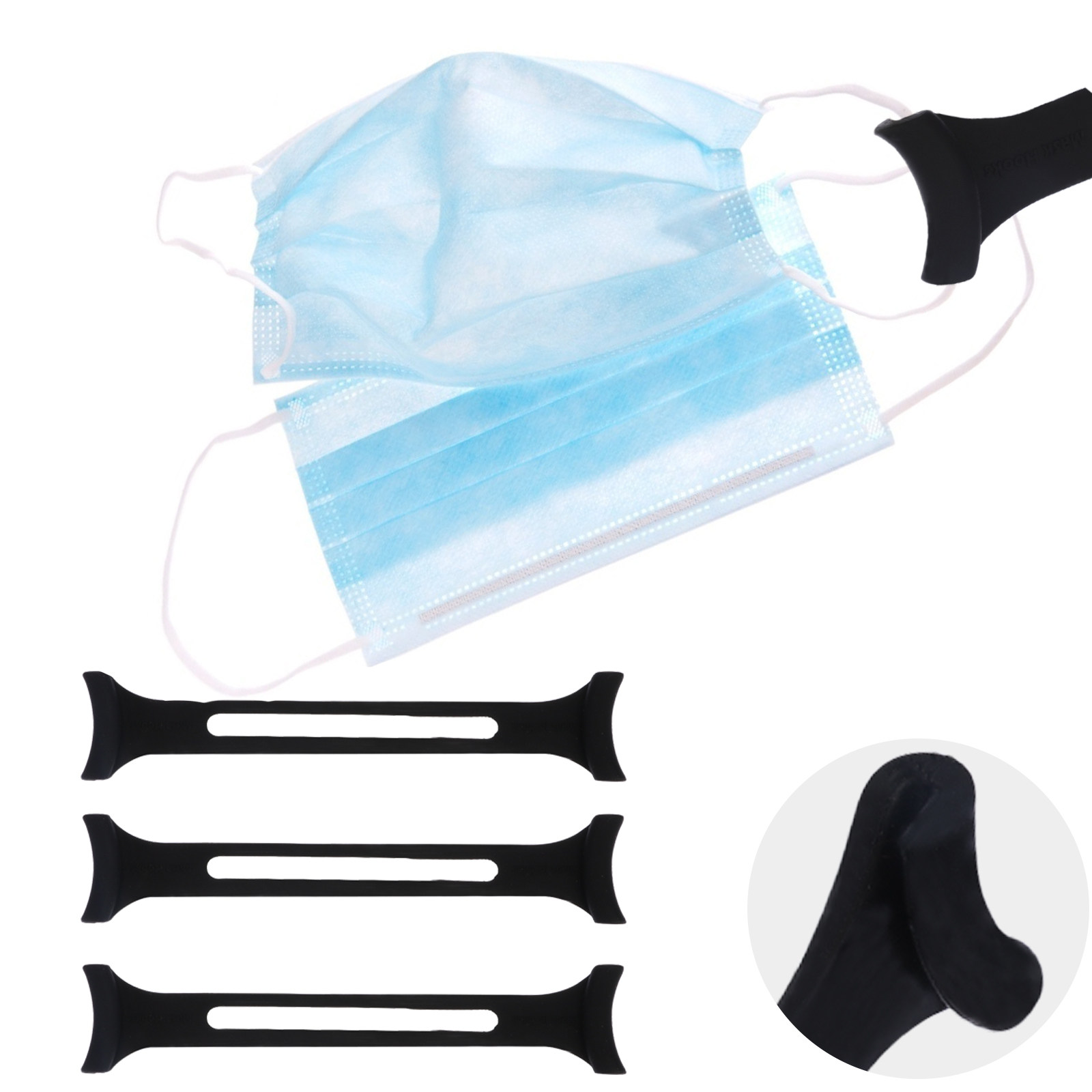 3Pcs Professional Grade Silico - Mask Ear Saver Strap review and price