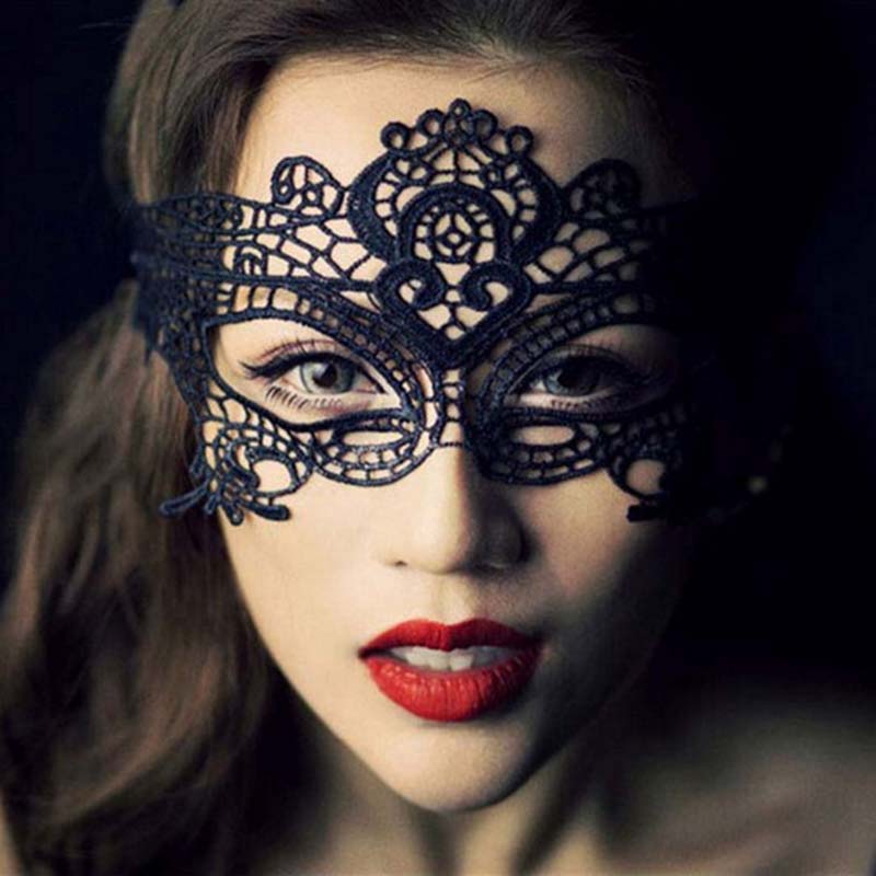 Sexy Women Lace Hollow Masquer - Respirator Half Face review and price