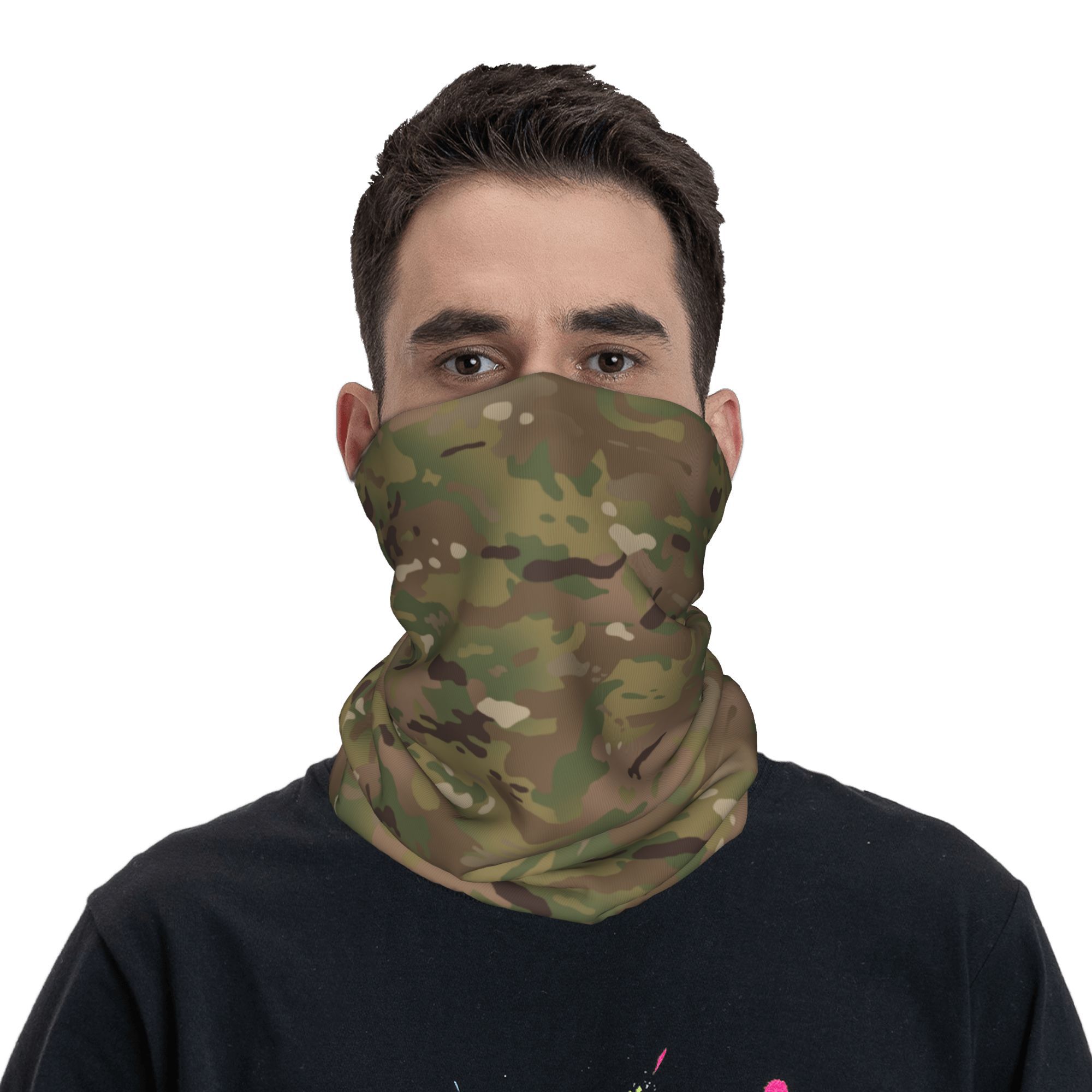Custom Military Camouflage Pat - Neck Gaiter Face Cover review and price