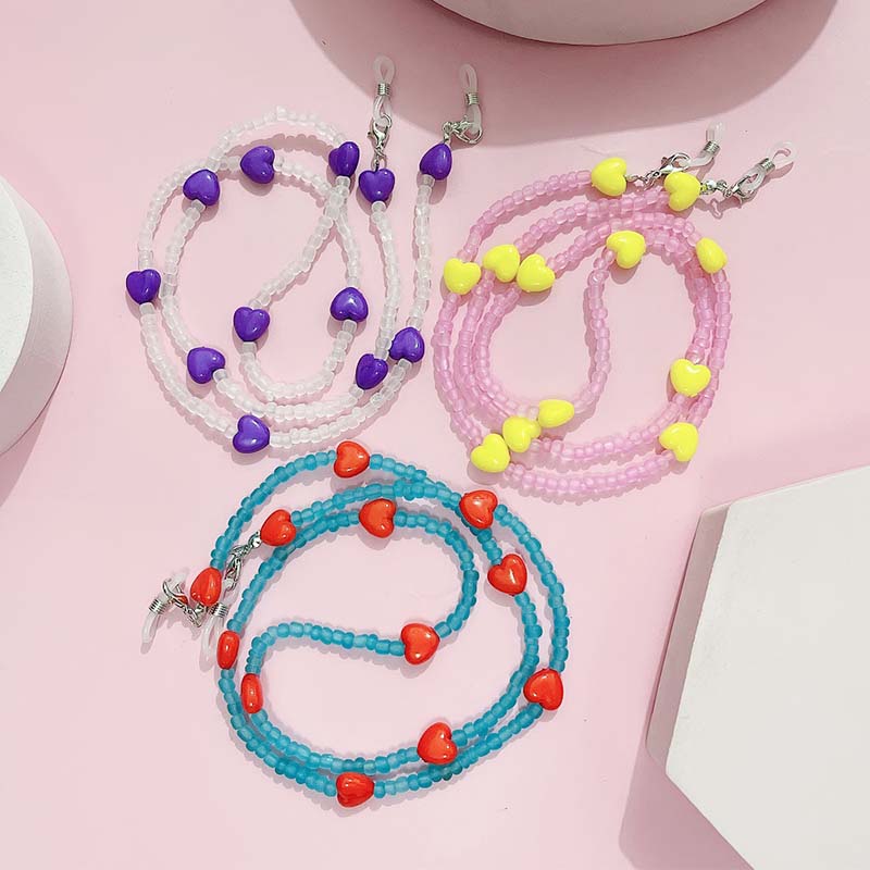 Trendy Peach Heart Anti Slip R - Mask Chain Holder review and price